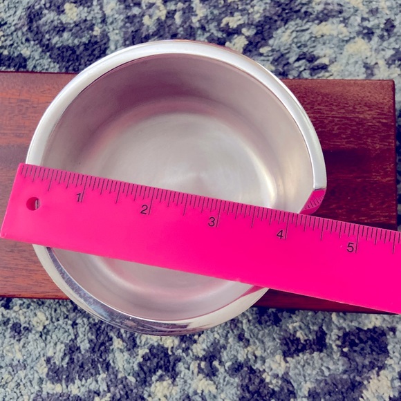 Vintage Nambe Metal Alloy Spiral Wine Coaster 2.5" Silver signed & dated 1998. - Picture 6 of 9